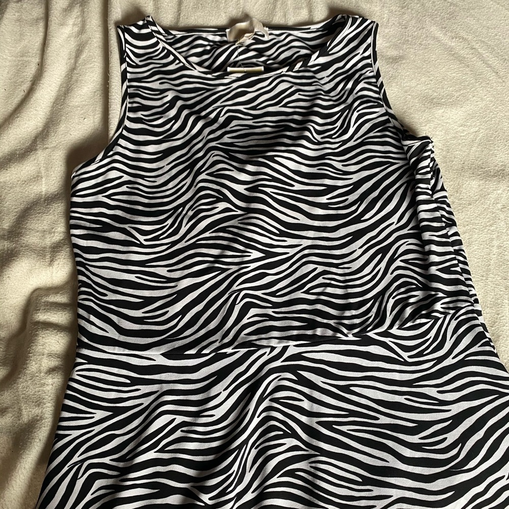 NWT Michael kors zebra print dress w/ back detail